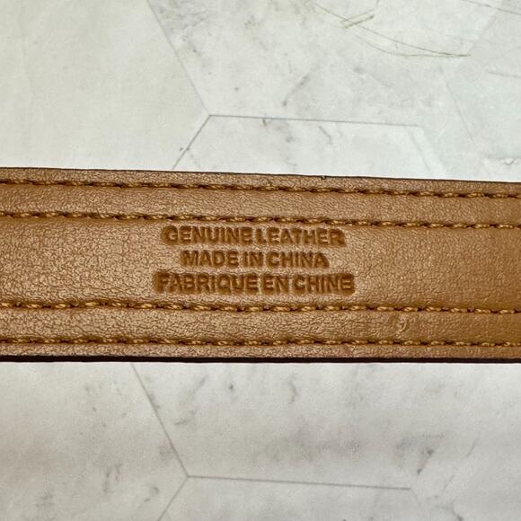 Lauren Ralph Lauren Leather Belt Womens Sz XL Two Tone Quiet Luxury Heritage EUC main image 6